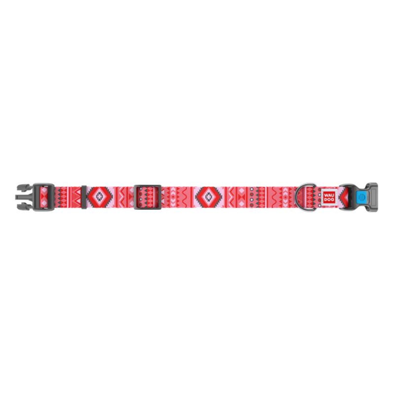 Collier nylon ethno rouge 31-49cm