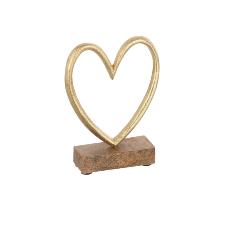 JLine coeur sur pied alu or S