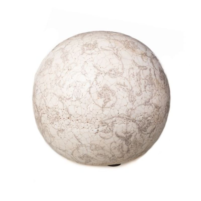 Boule terracotta crème/gris clair 11cm
