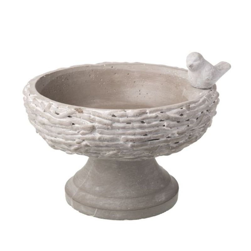 Bain d'oiseau béton sur pied 24cm