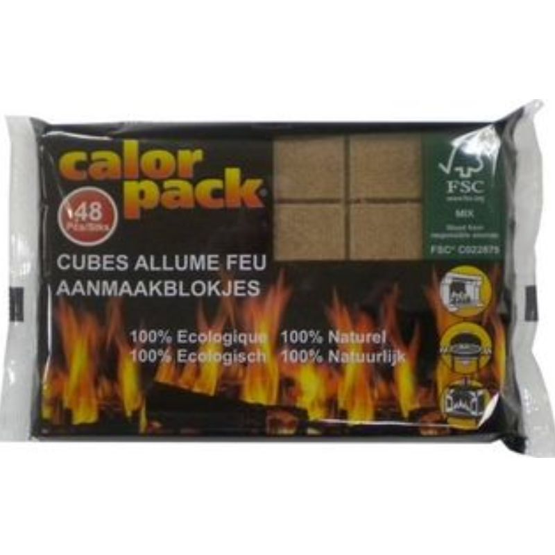 Allume feu calorpack 48pces