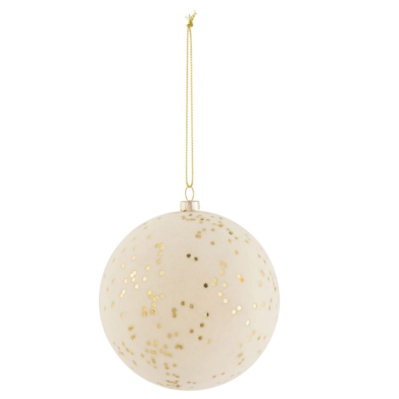 JLine boule Noël plastique crème/or