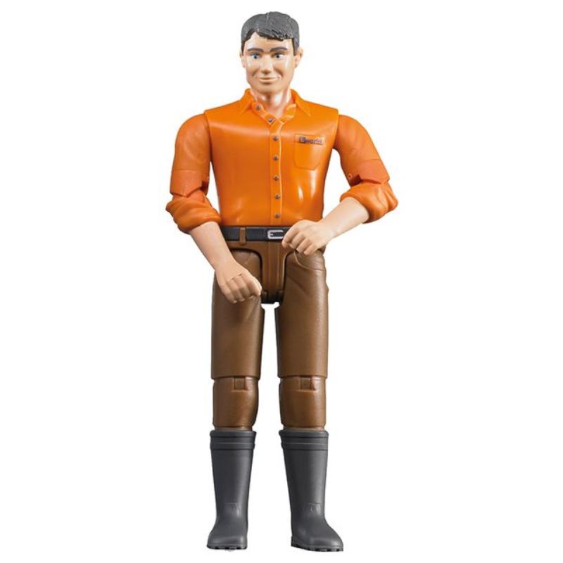 Bruder Homme avec jean marron 1:16