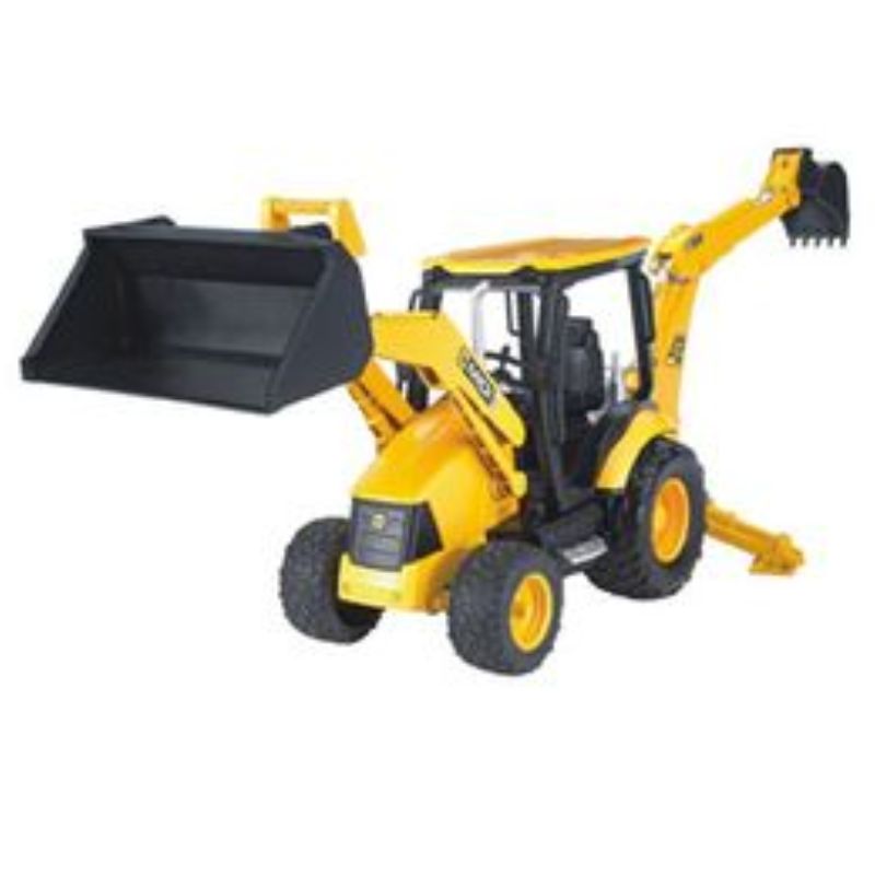 Bruder Tracto-pelle JCB MIDI CX avec godet de chargement arrière 1:16
