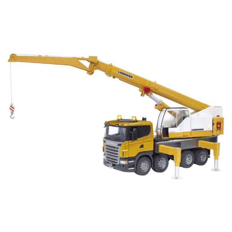 Bruder Scania R-Series Liebherr camion grue 1:16