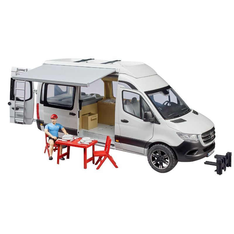 Bruder MB Sprinter camper avec chauffeur 1:16