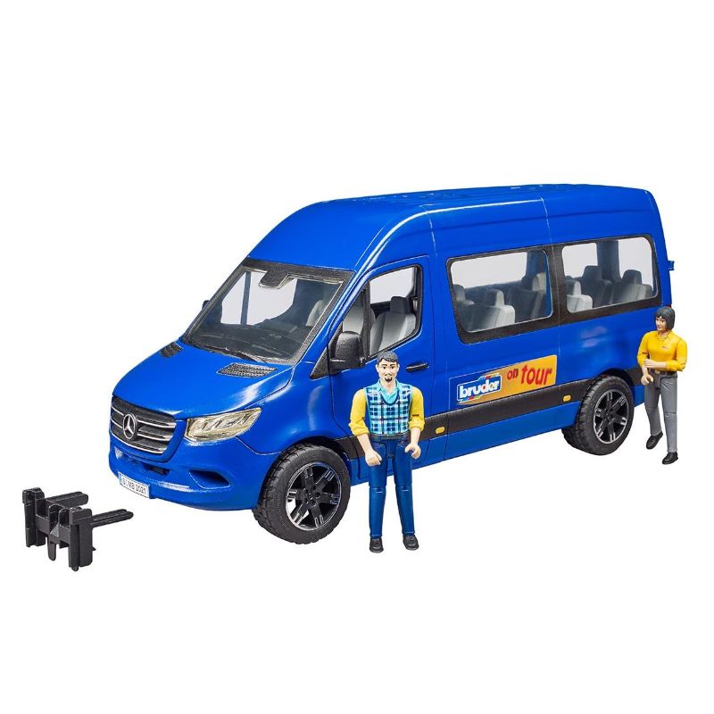Bruder MB Sprinter Transfer avec chauffeur et passager 1:16