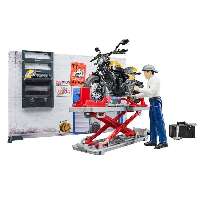 Bruder Service moto Scrambler Ducati Full Throttle 1:16