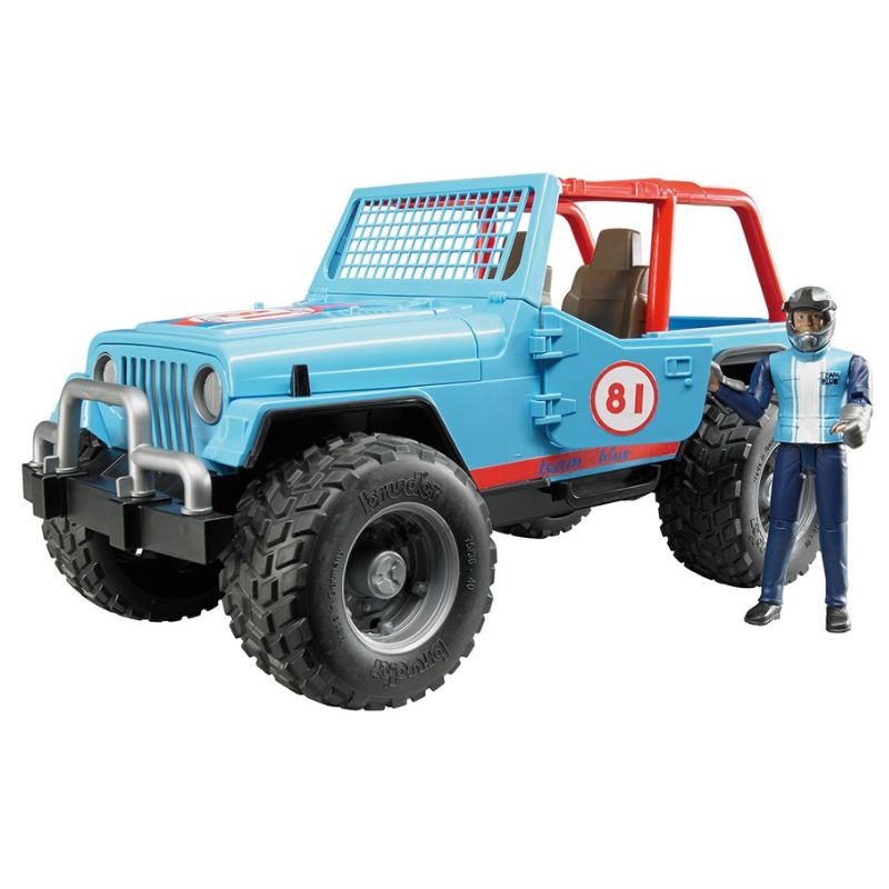 Bruder Jeep Country racer bleue avec conducteur 1:16