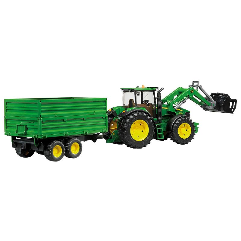 Bruder John Deere 7930 avec chargeur frontal et remorque 1:16