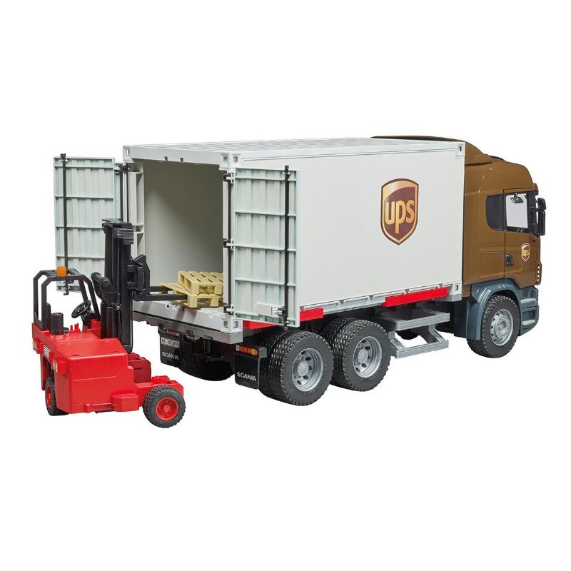 Bruder Scania R-Series UPS avec chariot élévateur 1:16