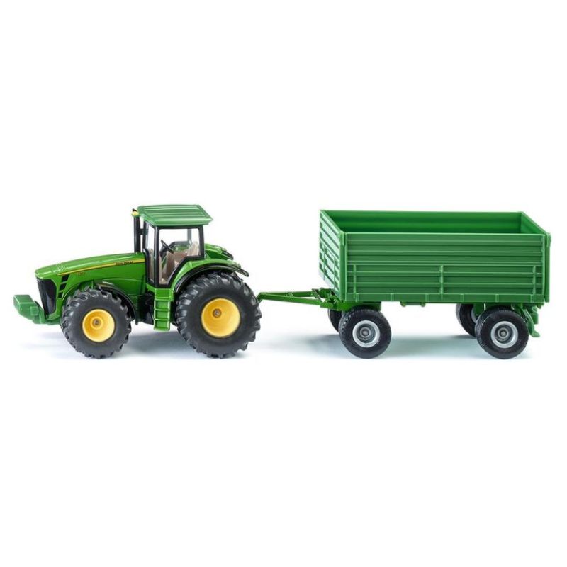Siku John Deere tracteur avec remorque 1:50