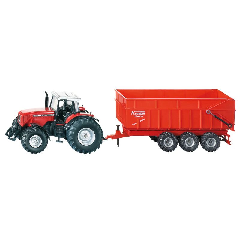 Siku Massey Ferguson tracteur avec remorque 3 essieux 1:87