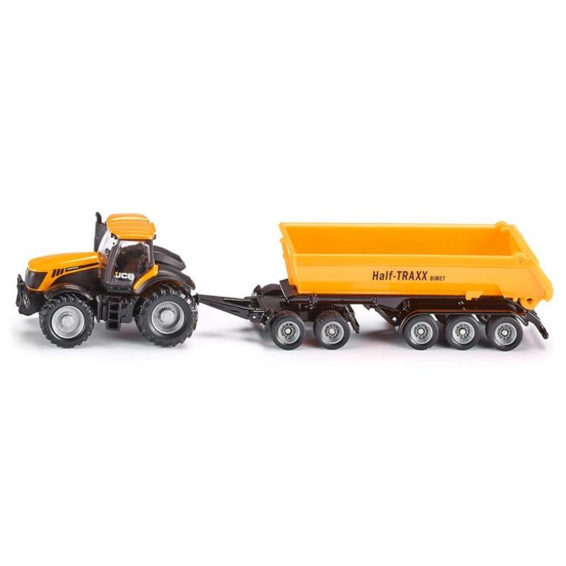 Siku Tracteur JCB avec dolly et benne basculante 1:87