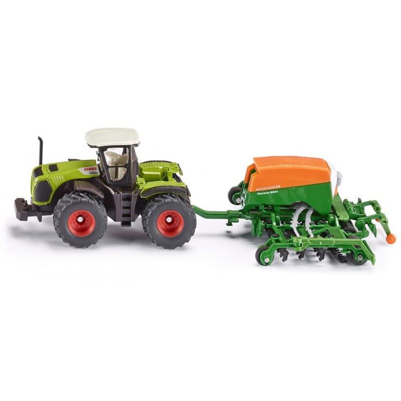 Siku Tracteur avec semoir 1:87