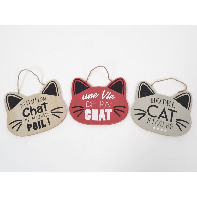 EDELWEISS BALADE pancarte chat 20cm