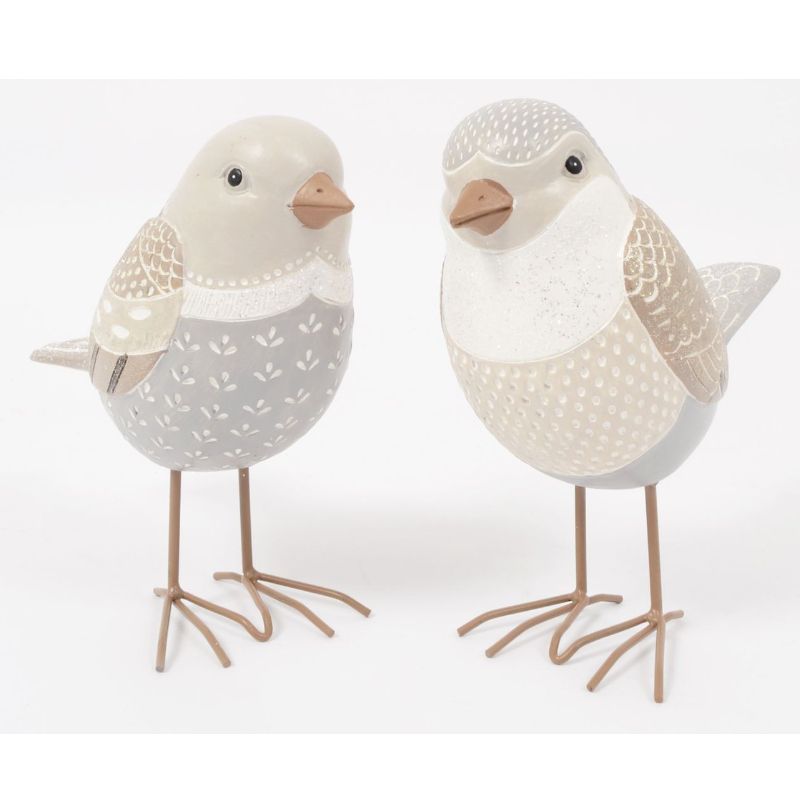 EDELWEISS LENA oiseau sur pied 21cm