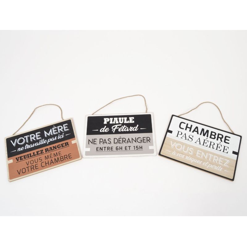 EDELWEISS BALADE pancarte chambre 30cm