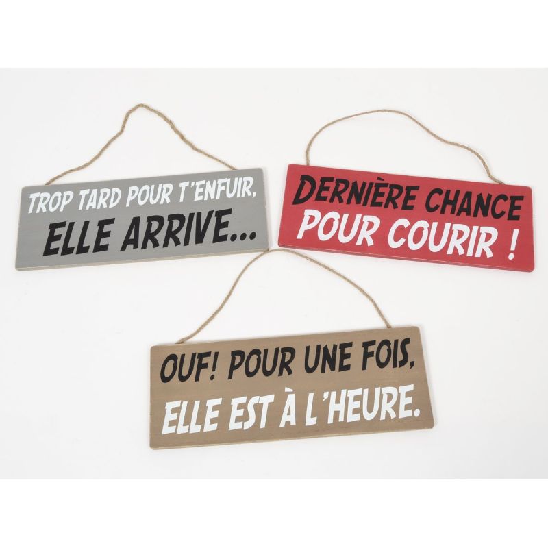 EDELWEISS BALADE pancarte rigolote 35cm