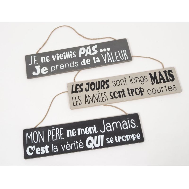 EDELWEISS BALADE pancarte rigolote 40cm