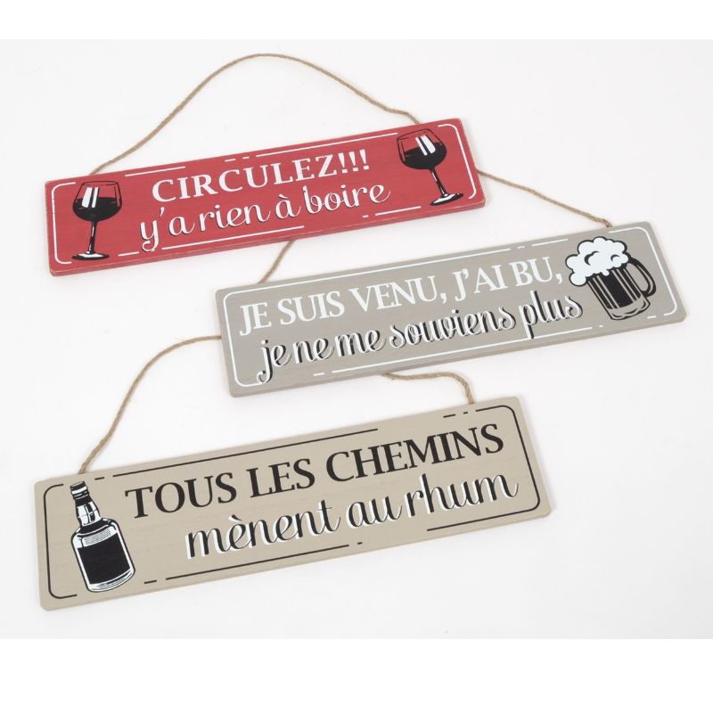 EDELWEISS BALADE pancarte apéro 40cm