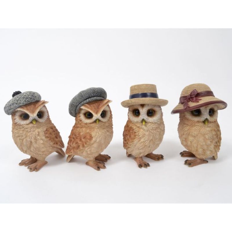 DRIMMER FAUNE chouette chapeau 17cm