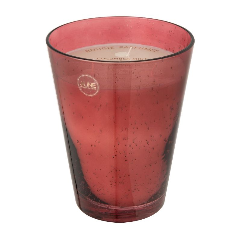 JLine bougie parfumée verre bordeaux L
