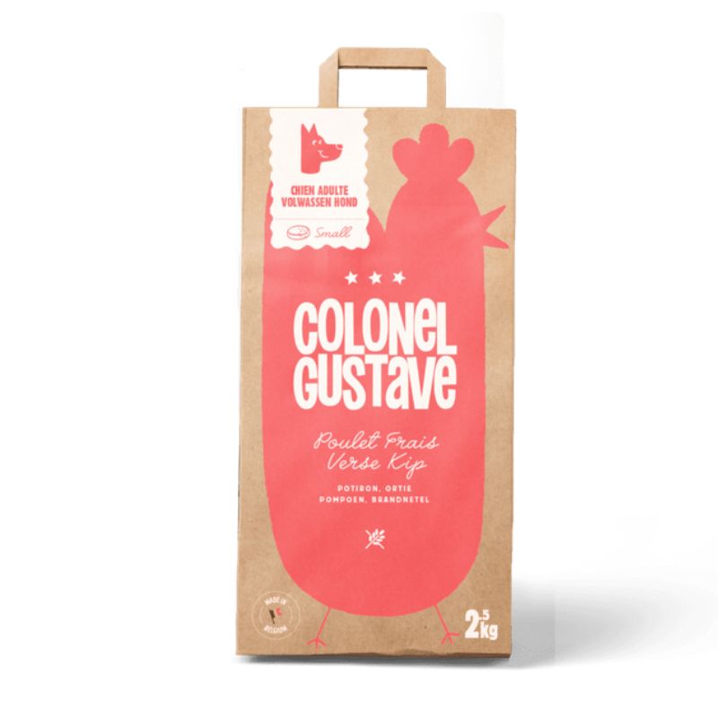 Colonel Gustave chien adulte small poulet 2.5kg