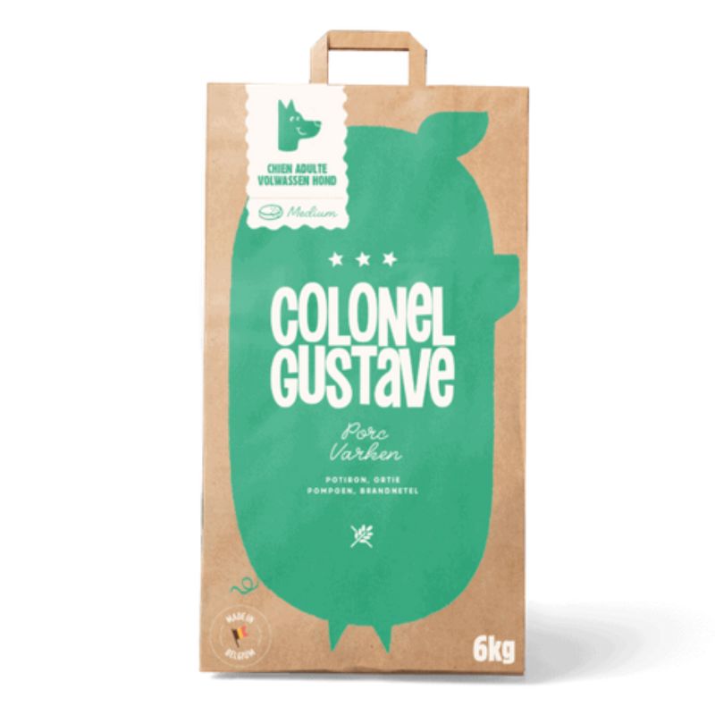 Colonel Gustave chien adulte medium porc 6kg