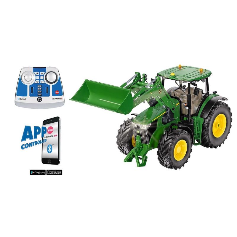 Siku Control John Deere 7310R avec chargeur et télécommande Bluetooth 1:32