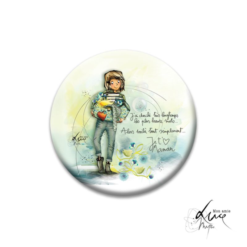 Magnet "Je t'aime maman..."