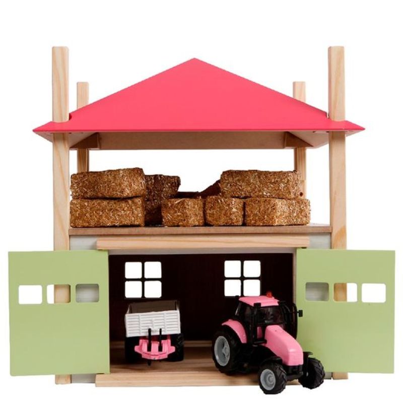Kidsglobe Etable avec rangement de foin 1:32