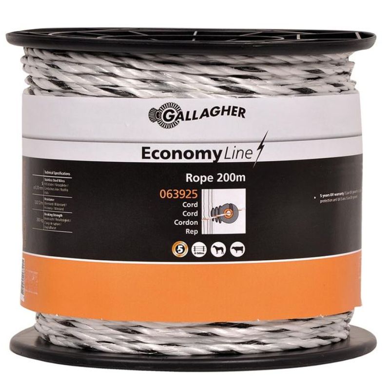 Gallagher cordon ECO blanc 200m