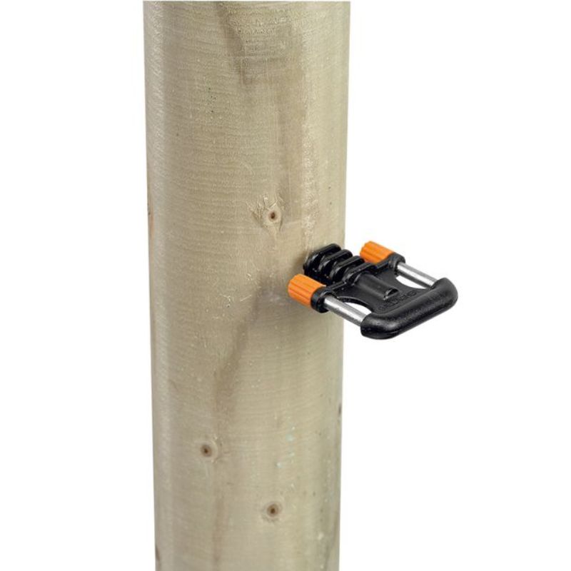 Gallagher isolateur à bois d'ancrage 2 directions noir (5pces)