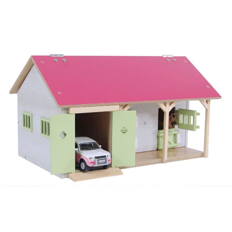 Kidsglobe Ecurie avec 2 stalles et stockage 1:32