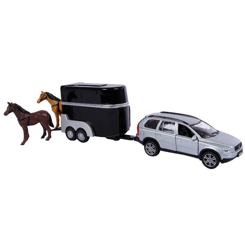 Kidsglobe Volvo XC90 avec remorque à chevaux