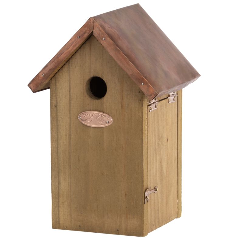 Nichoir antique/cuivre mésange bleue