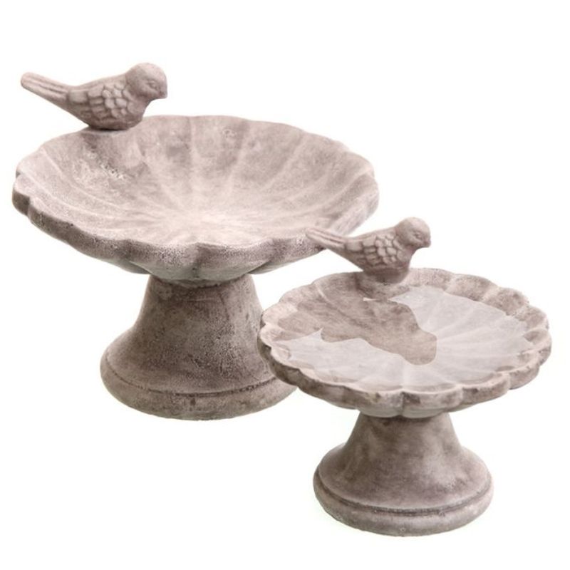 Dragimex Bain d'oiseau sur pied