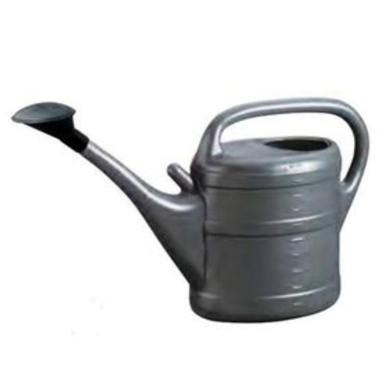 Arrosoir plastique anthracite + pomme 5L