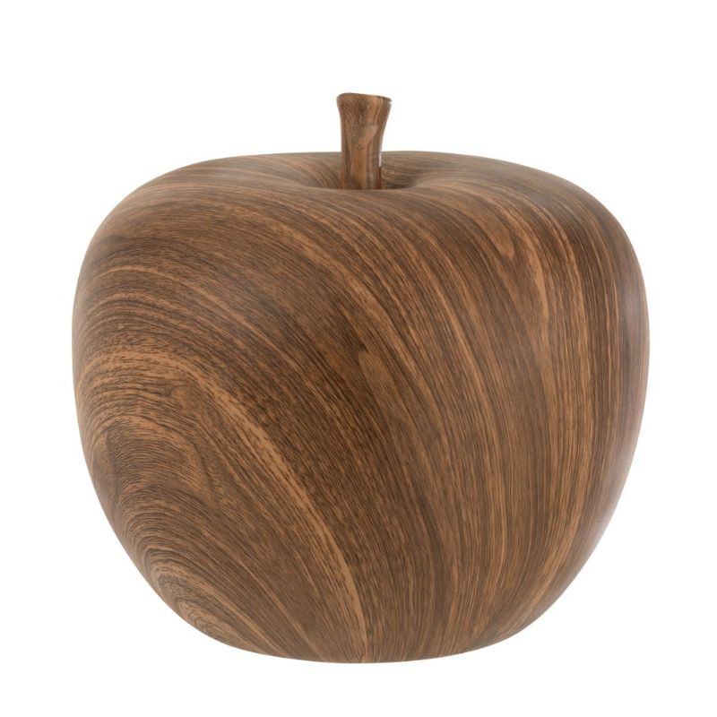 Pomme céramique marron L