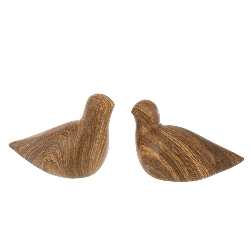 Oiseau céramique marron