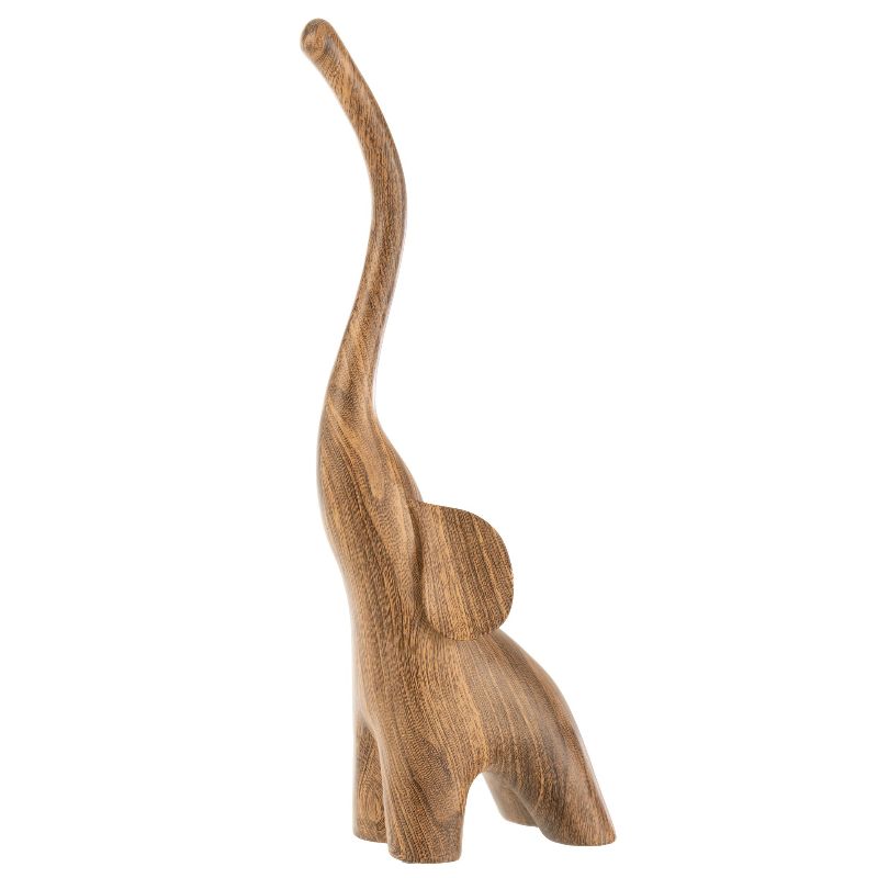 Eléphant céramique marron L