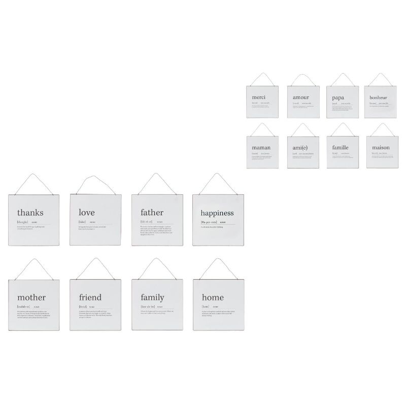 Pancarte métal texte