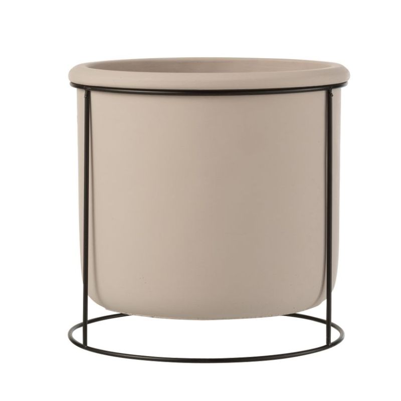 JLine cache pot suspendu ciment taupe L