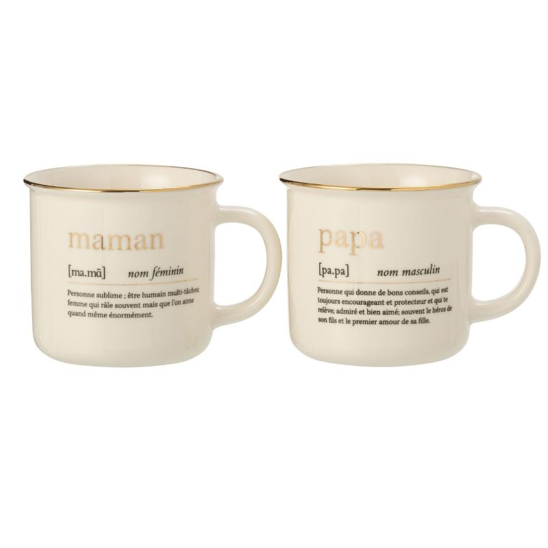 Mug céramique papa ou maman