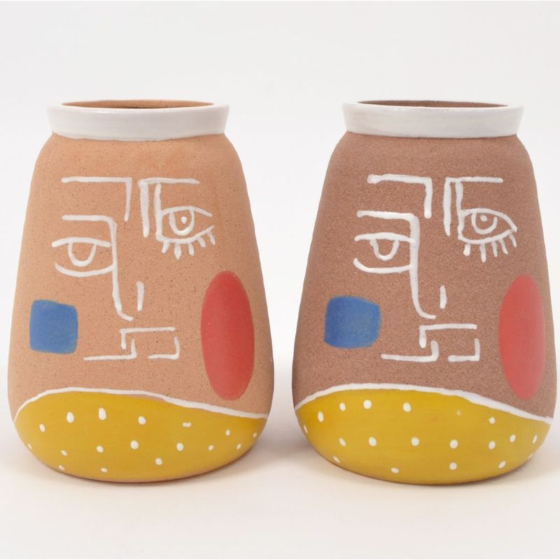 CONNECTING vase visage 21cm