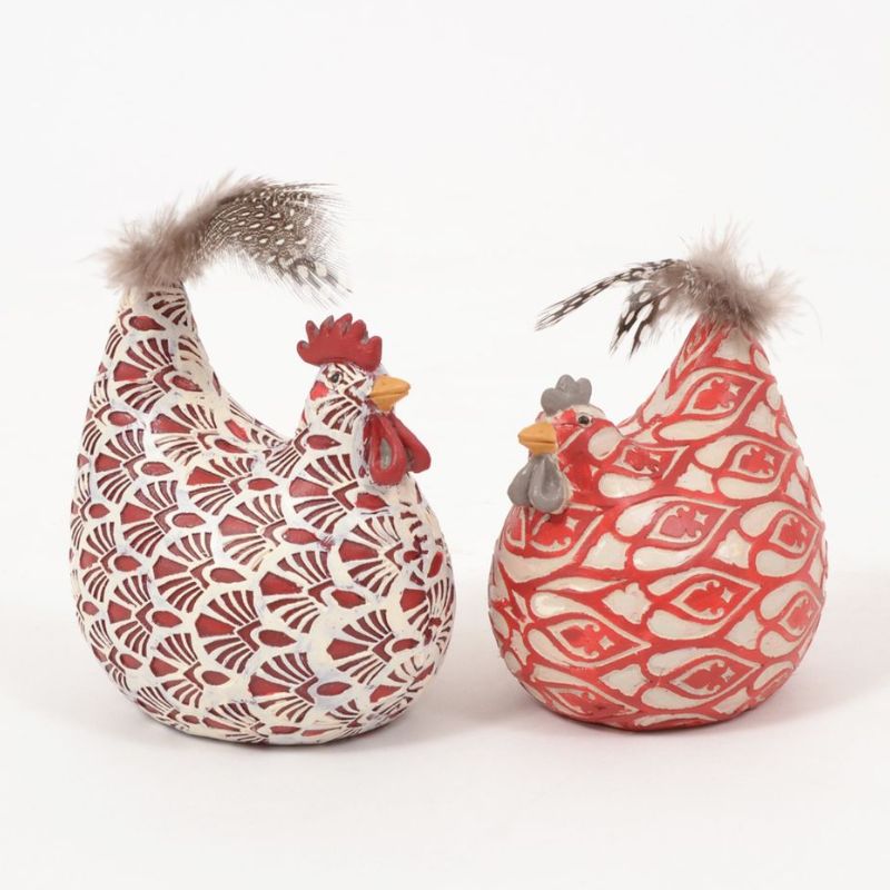 MONTANA poule rouge 9cm