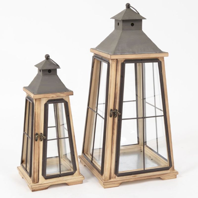 LUCE lanterne pyramide 56cm