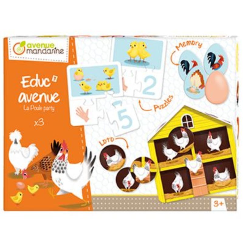 Avenue Mandarine Educ'Avenue La poule Party