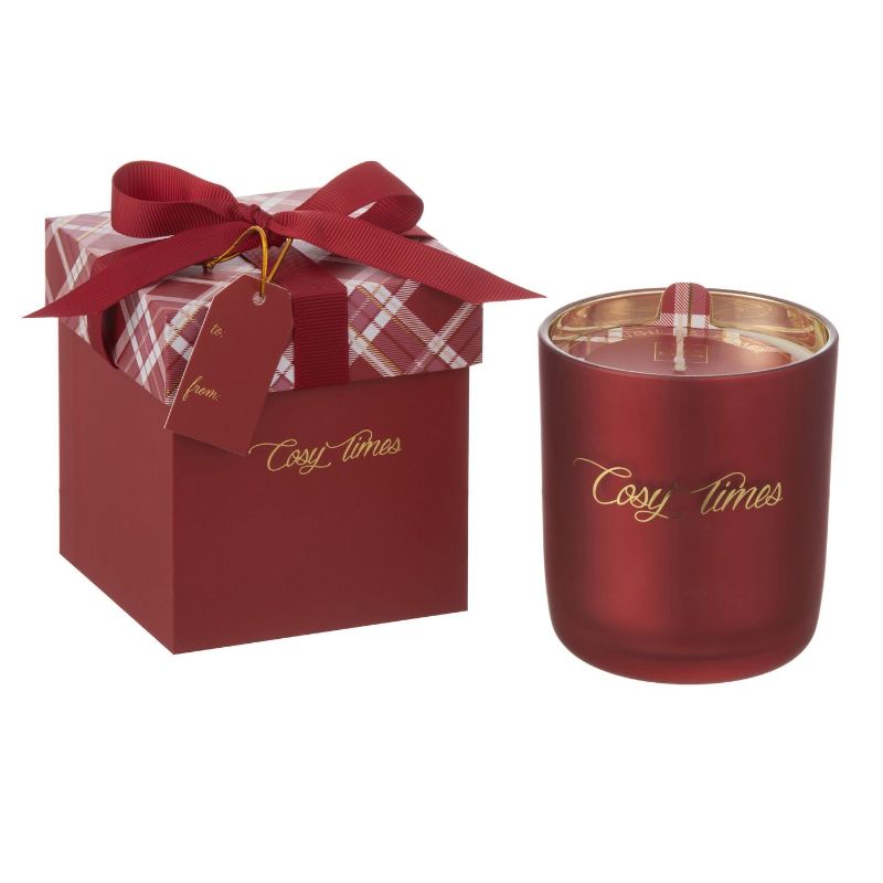 JLine Bougie parfumée Cosy Times Verre Rouge S 35h